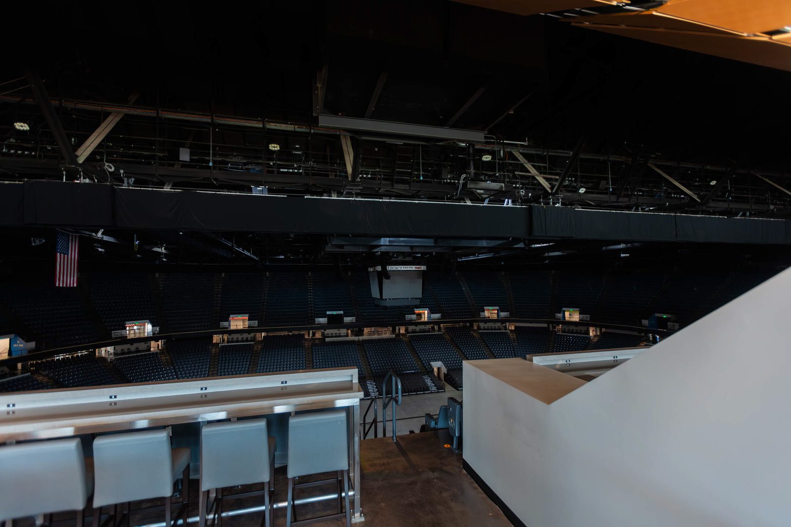 View of the Legacy Arena bowl